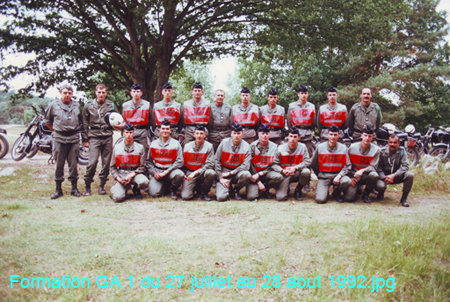 Formation GA 1 du 27 juillet au 28 aout 1992