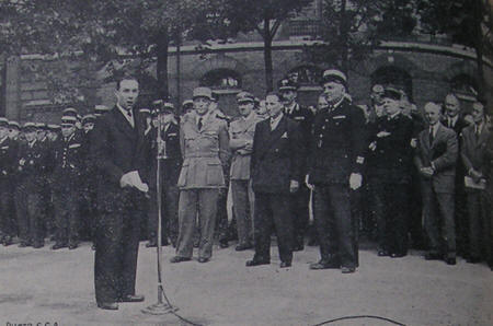 Monsieur TURPAULT, Directeur de la Gendarmerie et de la Justice militaire prononce son allocution, cliquez pour agrandir